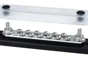 Busbar 150A 2 Stud / 12 screw + Cover